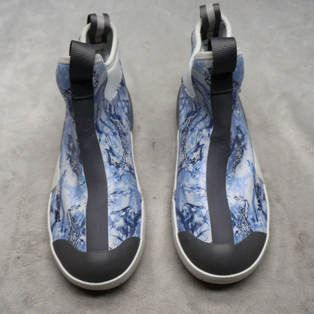 Under Armour Men 9D Rain Boots Blue Charged Shoreman Deck Performance Waterproof